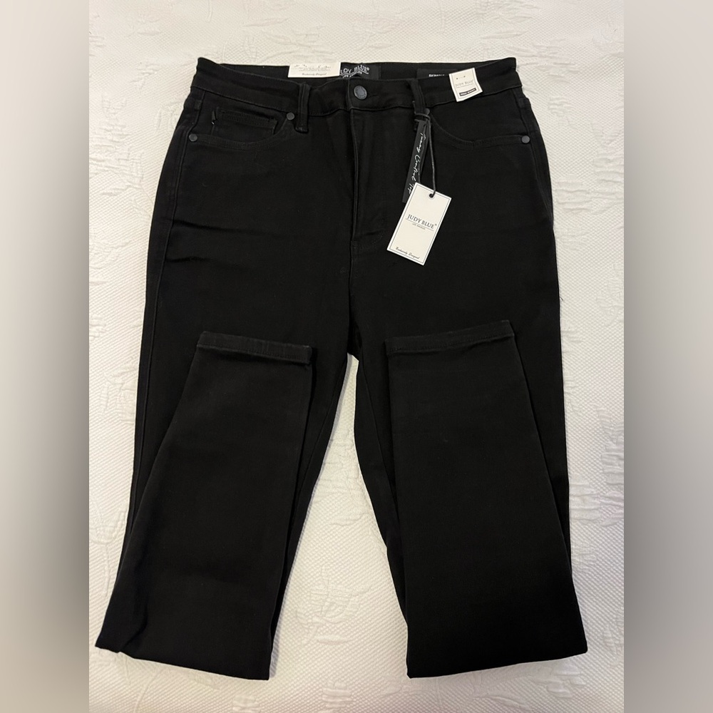 Judy Blue Tummy Control Black Skinny Jeans